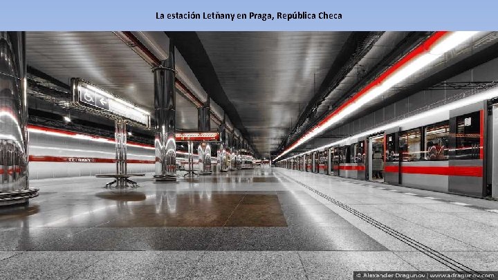 La estación Letňany en Praga, República Checa 