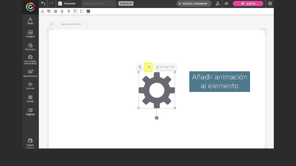 Añadir animación al elemento Genial. ly Jorge Sánchez Asenjo - www. jorgesanchez. net 