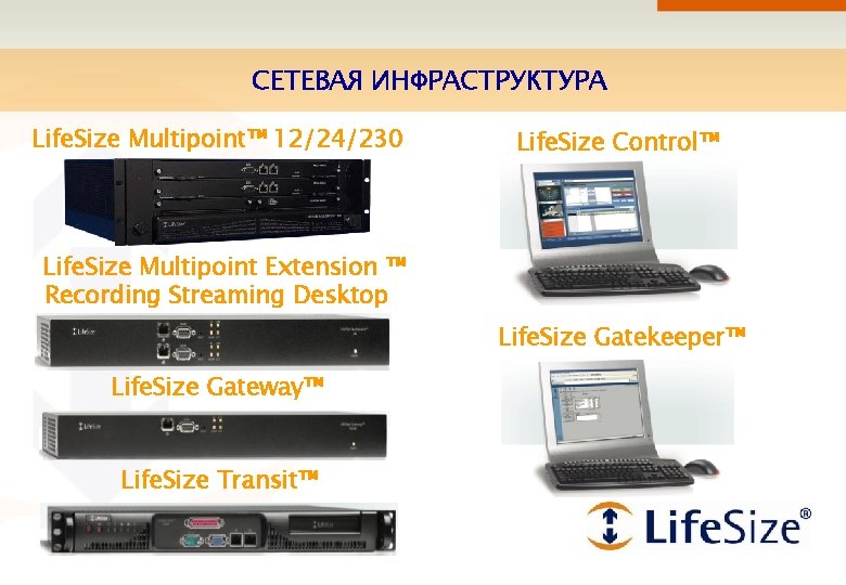 СЕТЕВАЯ ИНФРАСТРУКТУРА Life. Size Multipoint™ 12/24/230 Life. Size Control™ Life. Size Multipoint Extension ™