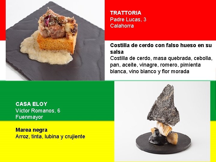 TRATTORIA Padre Lucas, 3 Calahorra Costilla de cerdo con falso hueso en su salsa