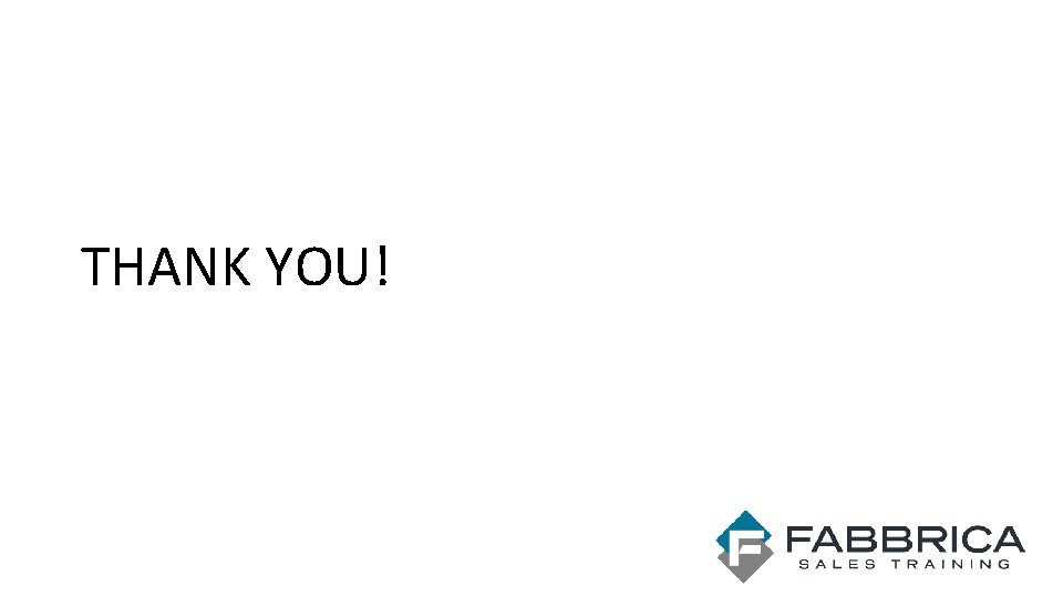 THANK YOU! THANK YOU!