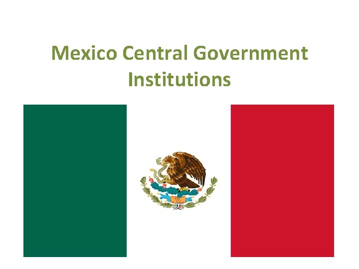 Mexico Central Government Institutions 