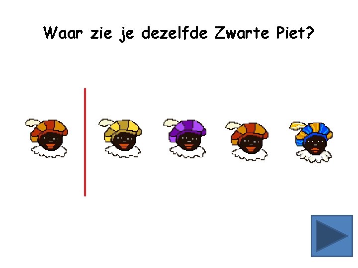 Waar zie je dezelfde Zwarte Piet? 