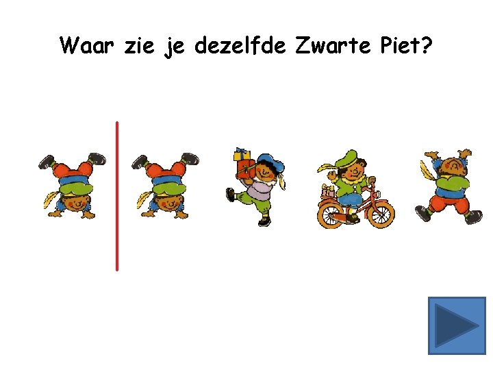 Waar zie je dezelfde Zwarte Piet? 