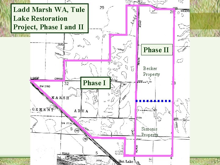 Ladd Marsh WA, Tule Lake Restoration Project, Phase I and II Phase II Becker