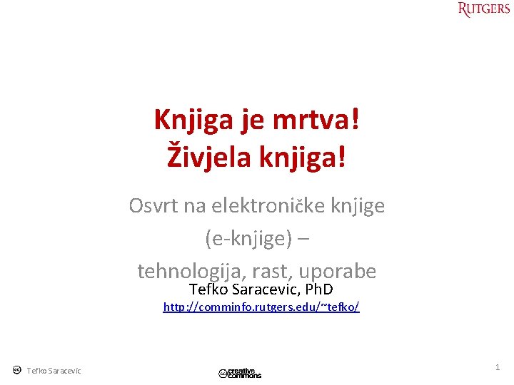 Knjiga je mrtva! Živjela knjiga! Osvrt na elektroničke knjige (e-knjige) – tehnologija, rast, uporabe