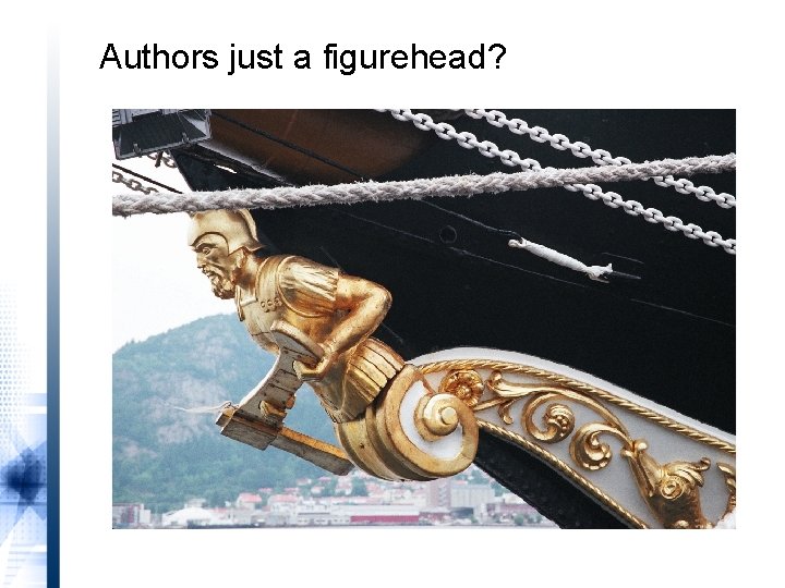 Authors just a figurehead? 