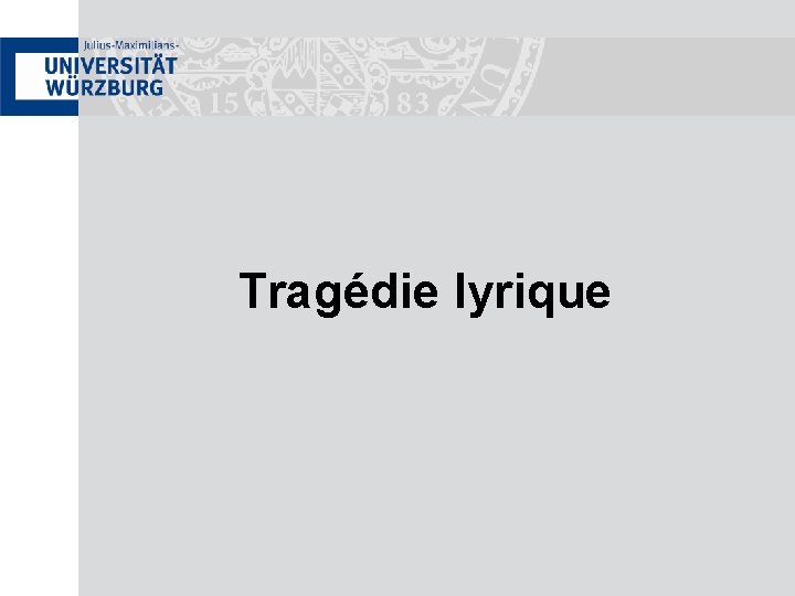 Tragédie lyrique 