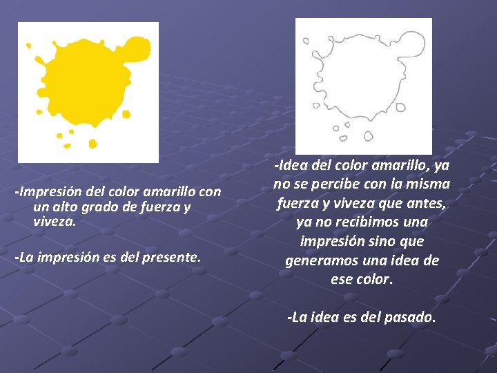 -Impresión del color amarillo con un alto grado de fuerza y viveza. -La impresión