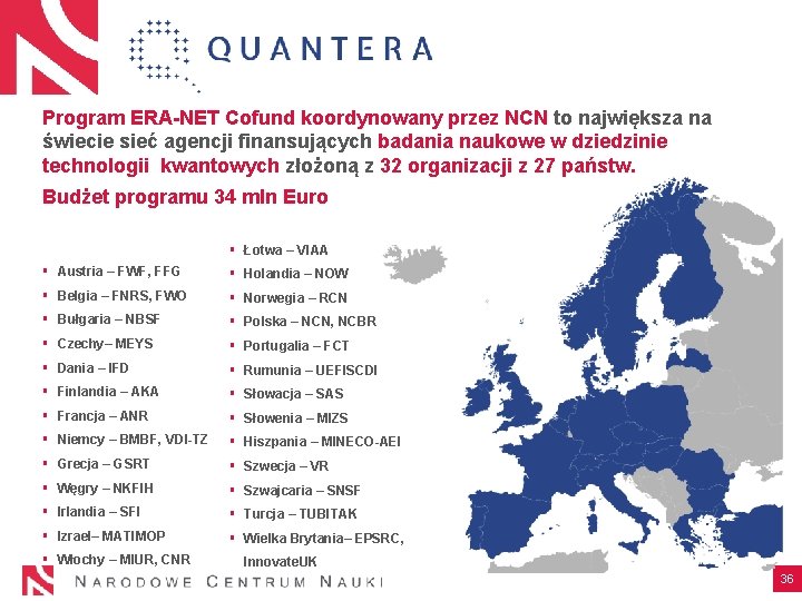 Program ERA-NET Cofund koordynowany przez NCN to największa na świecie sieć agencji finansujących badania