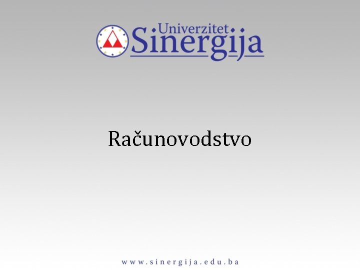 Računovodstvo Računovodstvo