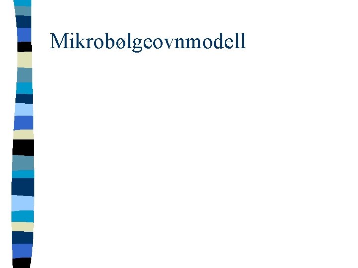 Mikrobølgeovnmodell 