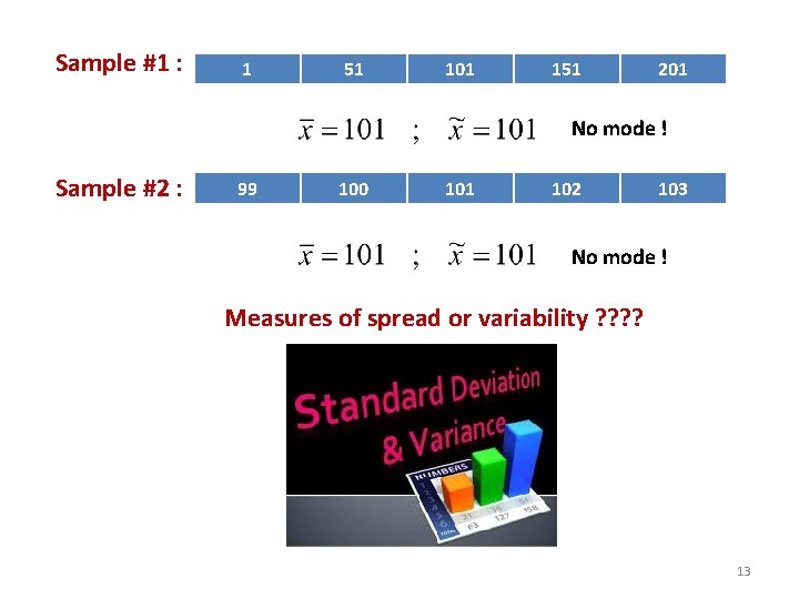 Sample #1 : 1 51 101 151 201 No mode ! Sample #2 :