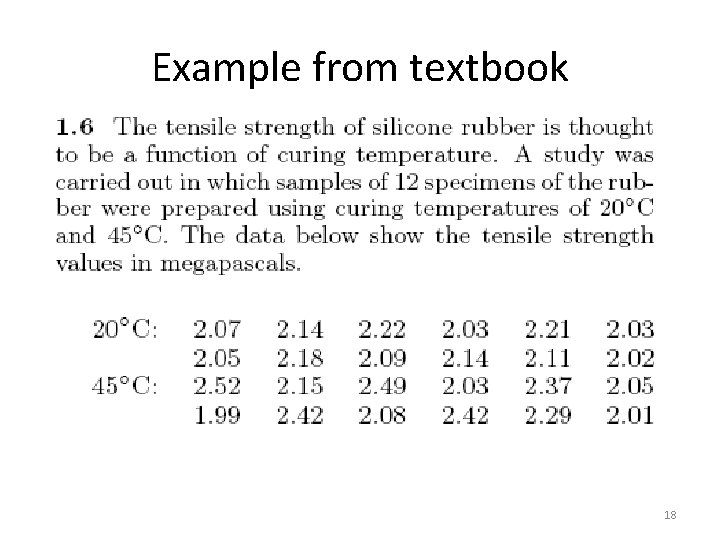 Example from textbook 18 