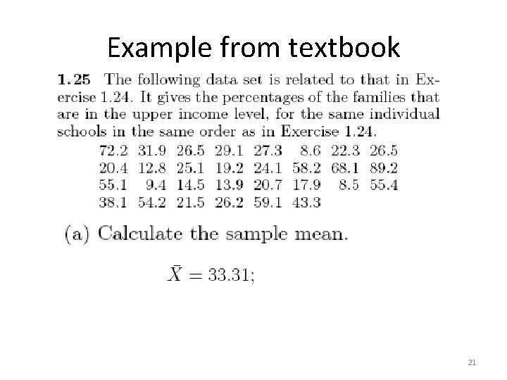 Example from textbook 21 