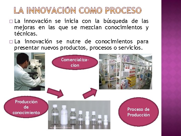 � La innovación se inicia con la búsqueda de las mejoras en las que