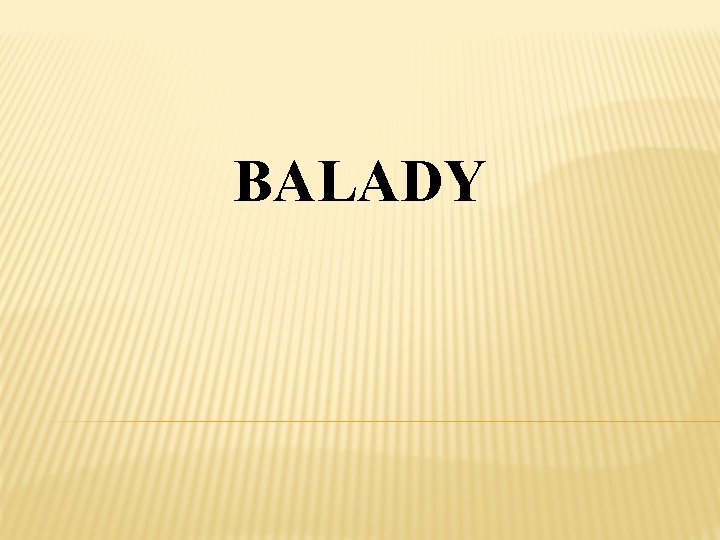 BALADY 