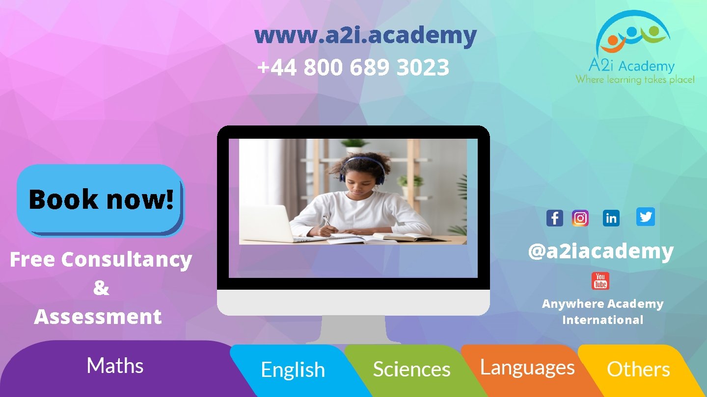 www. a 2 i. academy +44 800 689 3023 Book now! Free Consultancy &