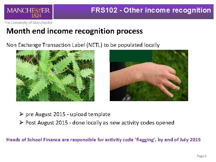 FRS 102 - Other income recognition Month end income recognition process Non Exchange Transaction