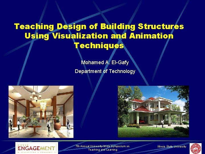 Teaching Design of Building Structures Using Visualization and