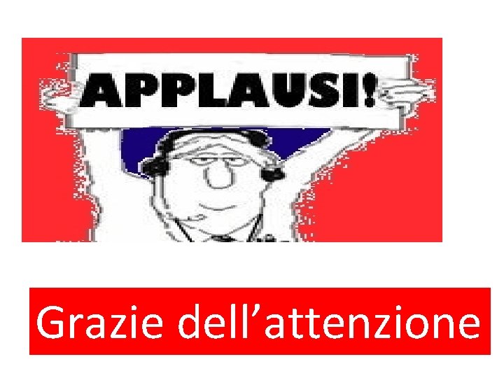 Grazie dell’attenzione 