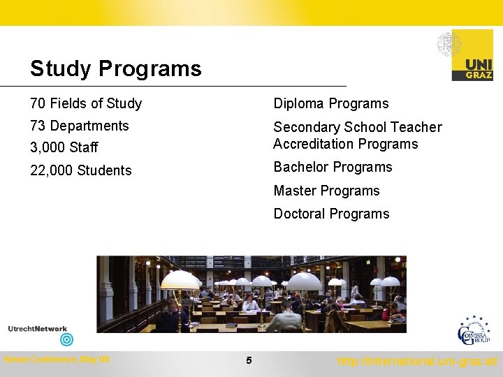 Organisational structure of an integrated University and Project
