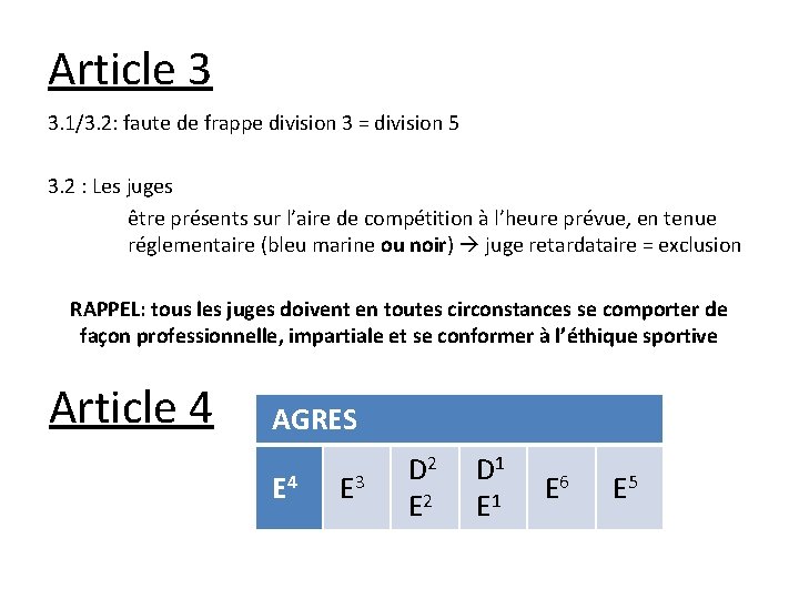 Article 3 3. 1/3. 2: faute de frappe division 3 = division 5 3.