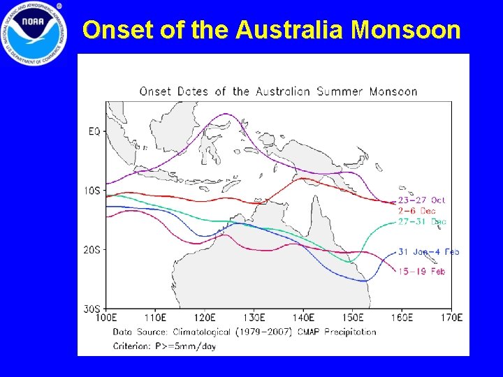 Onset of the Australia Monsoon 12 