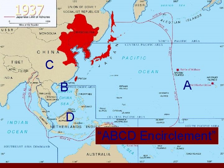 1937 C B A D “ABCD Encirclement” 