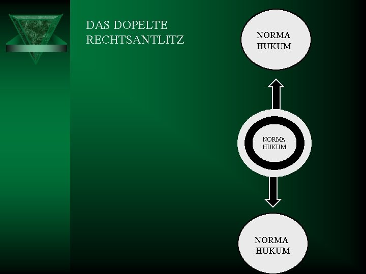 DAS DOPELTE RECHTSANTLITZ NORMA HUKUM 