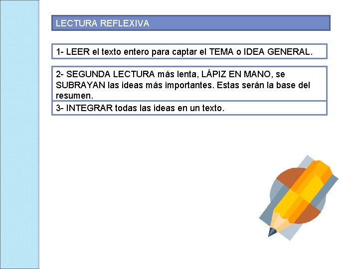 LECTURA REFLEXIVA 1 - LEER el texto entero para captar el TEMA o IDEA