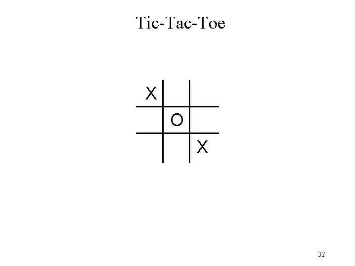 Tic-Tac-Toe X O X 32 