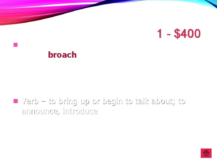 1 - $400 n Since I have already stated my decision, please do not