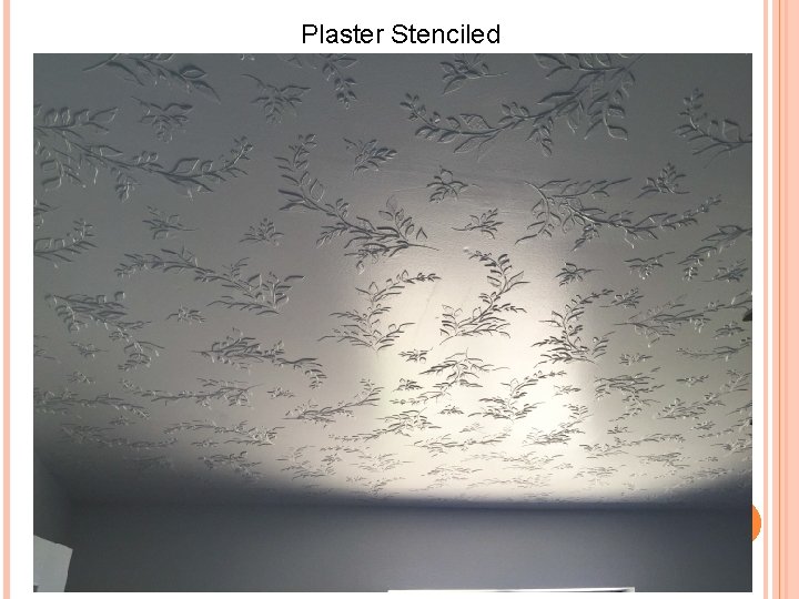 Plaster Stenciled 