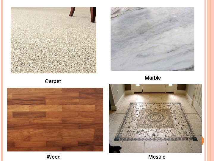 Carpet Wood Marble Mosaic 