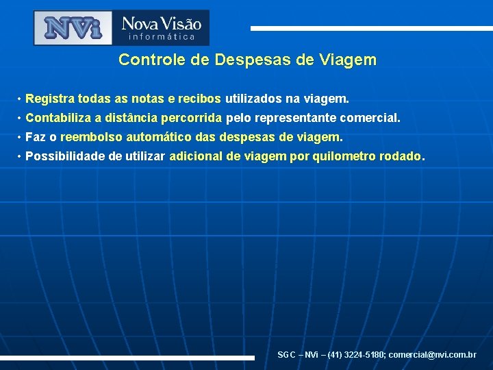 Controle de Despesas de Viagem • Registra todas as notas e recibos utilizados na