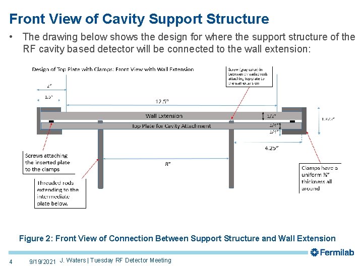 Rf Cavity Layout Support Structure Design for RF Cavity Based Detector