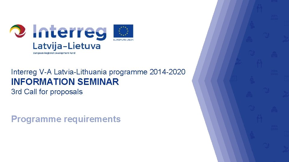 Interreg V-A Latvia-Lithuania programme 2014 -2020 INFORMATION SEMINAR 3 rd Call for proposals Programme