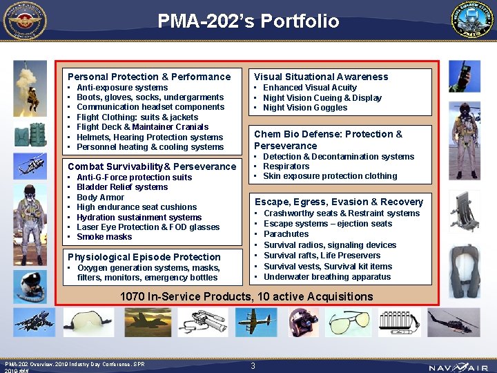 PMA-202’s Portfolio Personal Protection & Performance • • Anti-exposure systems Boots, gloves, socks, undergarments