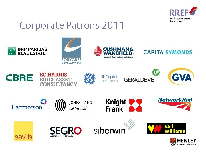 Corporate Patrons 2011 