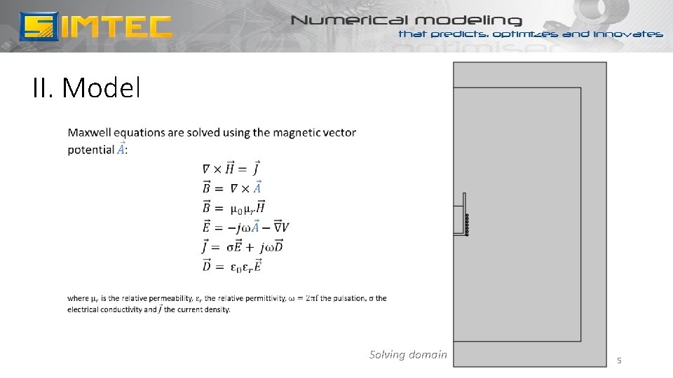 II. Model Solving domain 5 