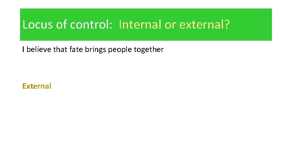 Resistance to Social Influence Starter Activity Using what