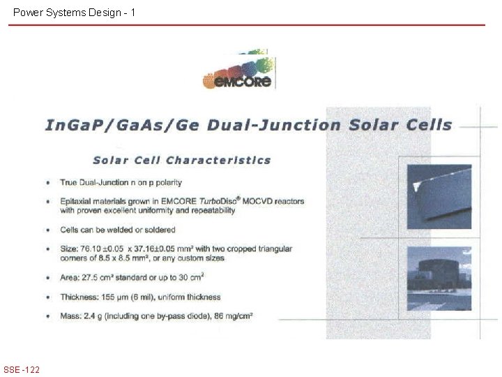 Power Systems Design - 1 SSE -122 