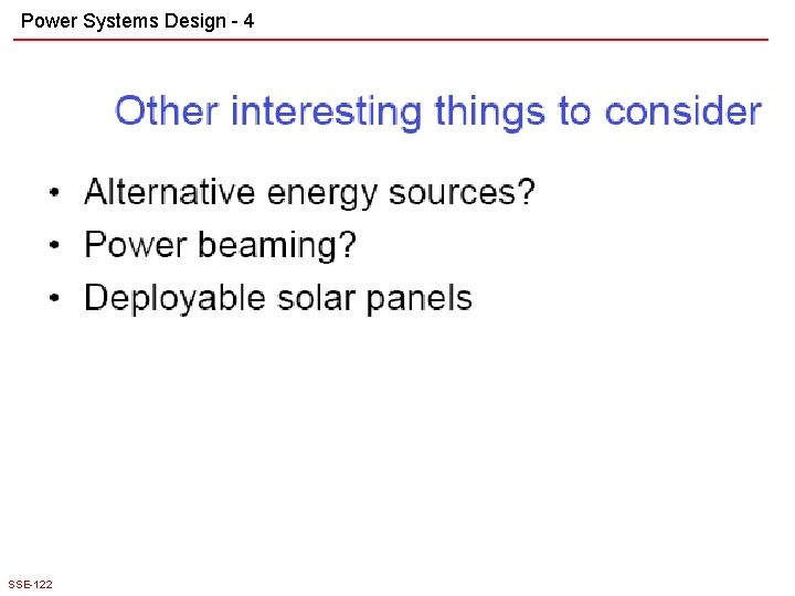 Power Systems Design - 4 SSE-122 