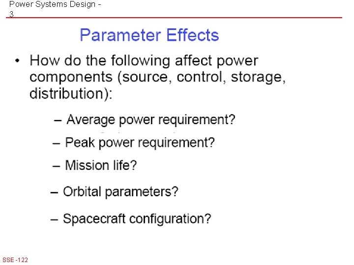 Power Systems Design 3 SSE -122 