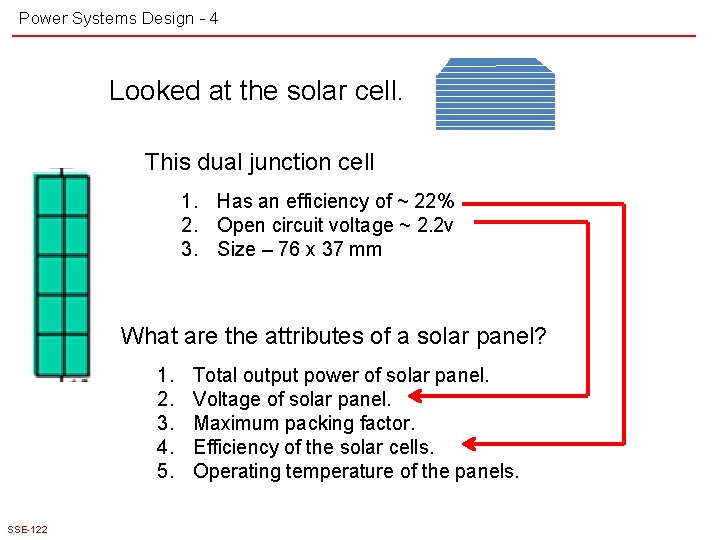 Power Systems Design - 4 Looked at the solar cell. This dual junction cell