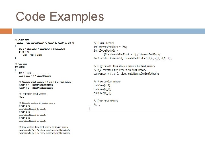 Code Examples 