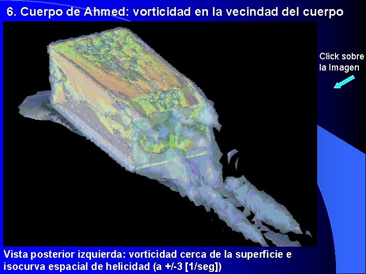 6. Cuerpo de Ahmed: vorticidad en la vecindad del cuerpo Click sobre la Imagen