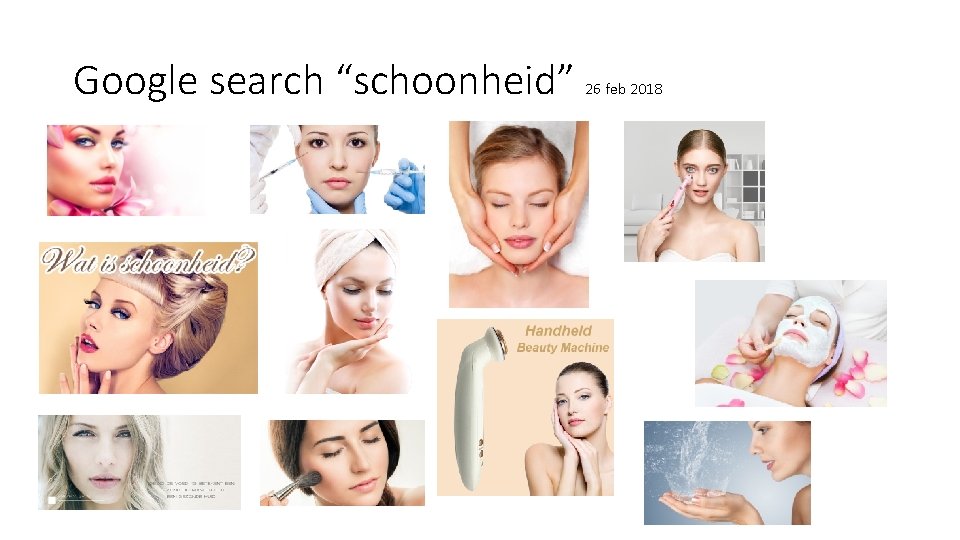 Google search “schoonheid” 26 feb 2018 