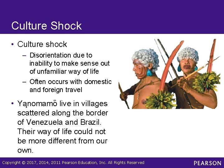 Culture Shock • Culture shock – Disorientation due to inability to make sense out